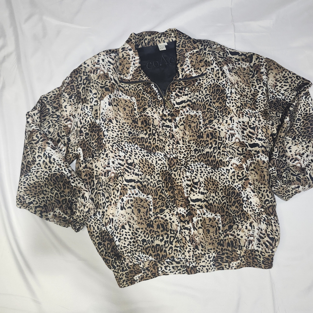 Leopard Print Zip-Up Jacket - Animal Print